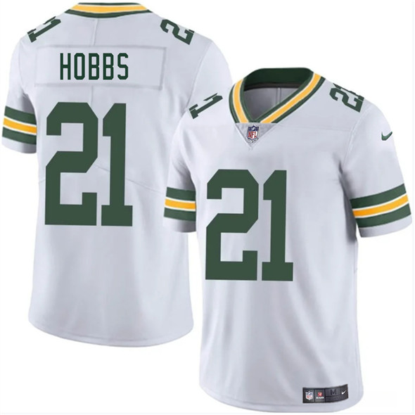 Green Bay Packers #21 Nate Hobbs White 2025 Vapor Untouchable Limited Football Stitched Jersey