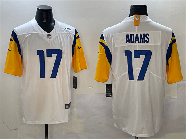 Los Angeles Rams #17 Davante Adams White 2024 Vapor Untouchable Football Stitched Jersey Los Angeles Rams #17 Davante Adams White 2024 Vapor Untouchable Football Stitched Jersey