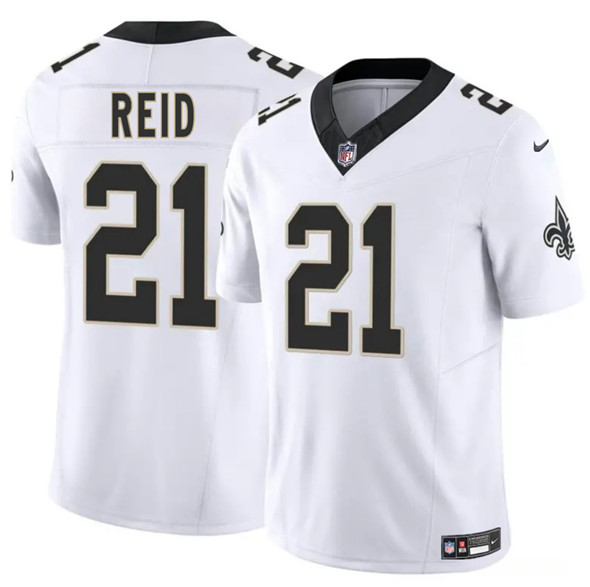 New Orleans Saints #21 Justin Reid White 2025 F.U.S.E. Vapor Limited Football Stitched Jersey