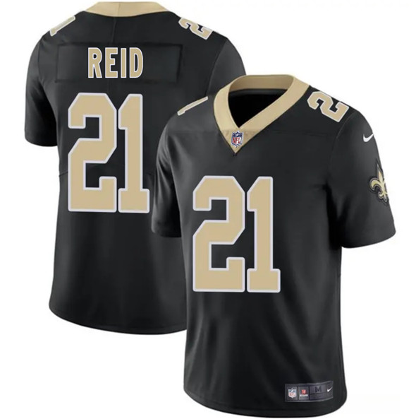 New Orleans Saints #21 Justin Reid Black 2025 Vapor Limited Football Stitched Jersey
