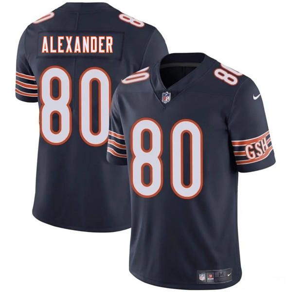Chicago Bears #80 Maurice Alexander Navy 2025 Vapor Football Stitched Jersey