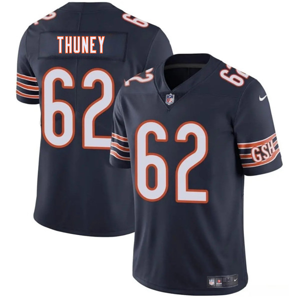 Chicago Bears #62 Joe Thuney Navy 2025 Vapor Football Stitched Jersey