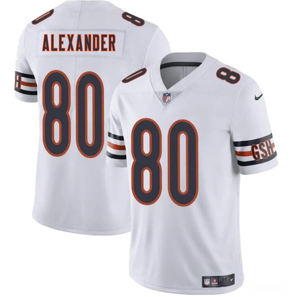 Chicago Bears #80 Maurice Alexander White 2025 Vapor Football Stitched Jersey