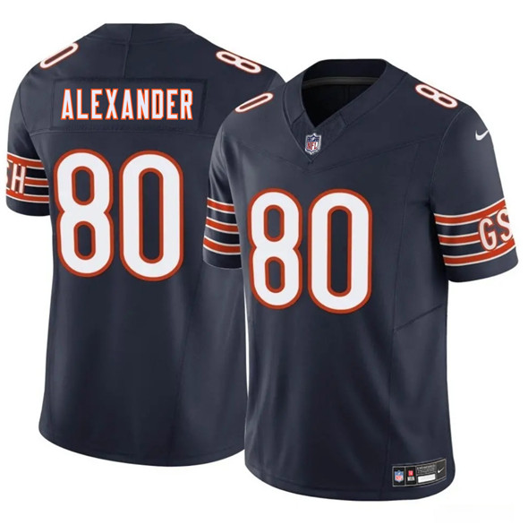 Chicago Bears #80 Maurice Alexander Navy 2025 F.U.S.E. Vapor Football Stitched Jersey