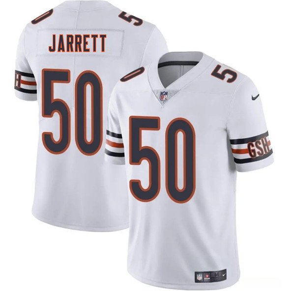 Chicago Bears #50 Grady Jarrett White 2025 Vapor Football Stitched Jersey Chicago Bears #50 Grady Jarrett White 2025 Vapor Football Stitched Jersey