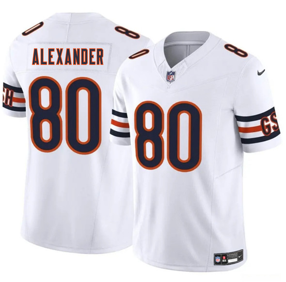 Chicago Bears #80 Maurice Alexander White 2025 F.U.S.E. Vapor Football Stitched Jersey