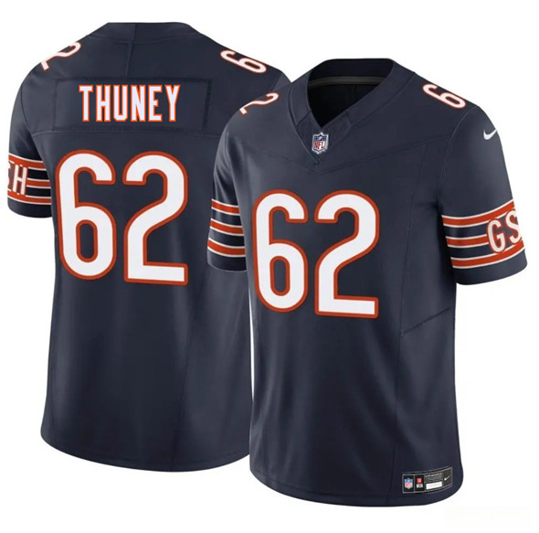 Chicago Bears #62 Joe Thuney Navy 2025 F.U.S.E. Vapor Football Stitched Jersey