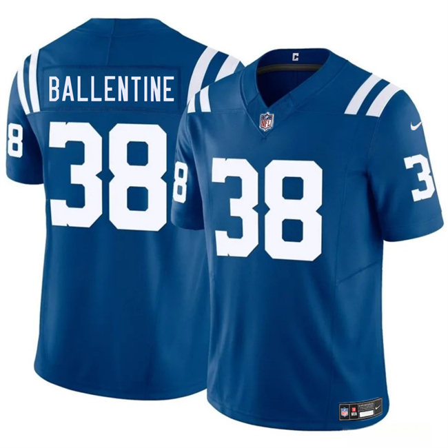 Indianapolis Colts #38 Corey Ballentine Blue 2025 F.U.S.E. Vapor Limited Football Stitched Jersey