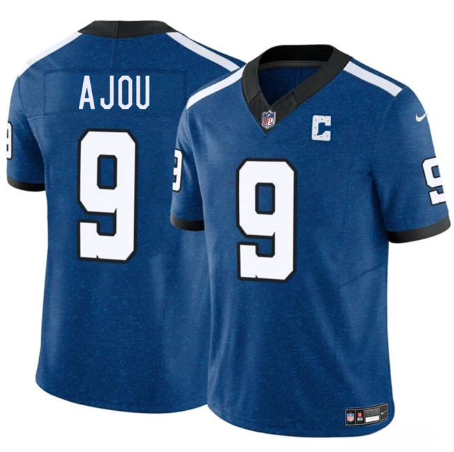 Indianapolis Colts #9 Ajou Ajou Blue 2025 F.U.S.E. Throwback Vapor Limited Football Stitched Jersey