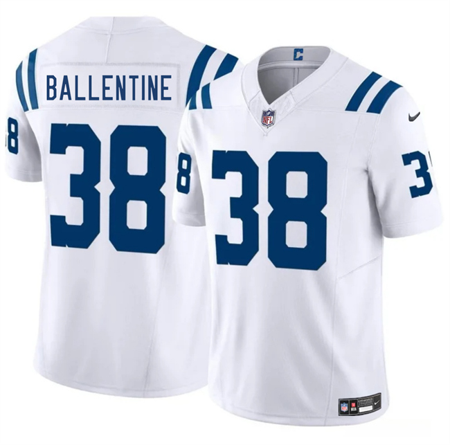 Indianapolis Colts #38 Corey Ballentine White 2025 F.U.S.E. Vapor Limited Football Stitched Jersey