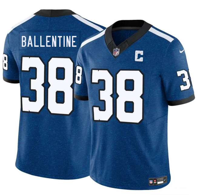 Indianapolis Colts #38 Corey Ballentine Blue 2025 F.U.S.E. Throwback Vapor Limited Football Stitched Jersey