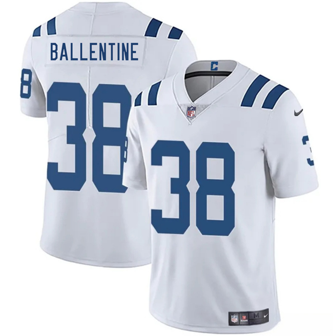 Indianapolis Colts #38 Corey Ballentine White 2025 Vapor Limited Football Stitched Jersey