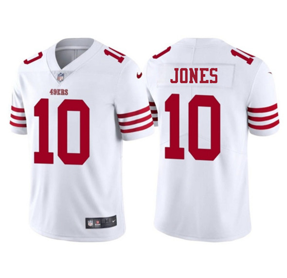 San Francisco 49ers #10 Mac Jones White 2025 Vapor Untouchable Limited Football Stitched Jersey