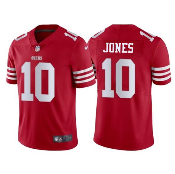 San Francisco 49ers #10 Mac Jones Red 2025 Vapor Untouchable Limited Football Stitched Jersey