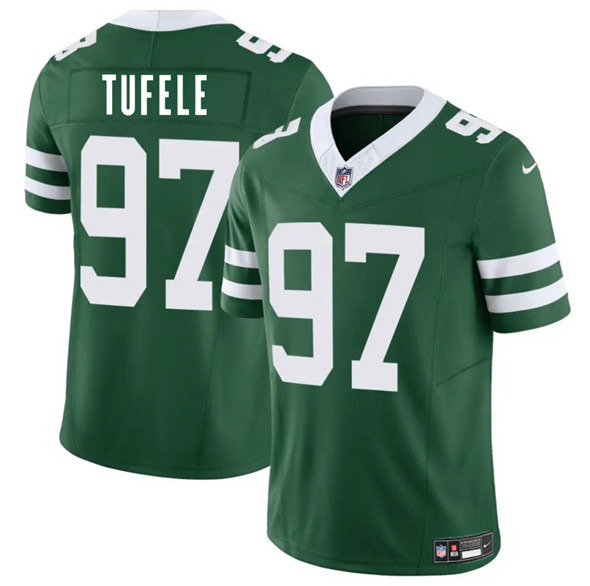 New York Jets #97 Jay Tufele Green 2025 F.U.S.E. Vapor Untouchable Limited Football Stitched Jersey