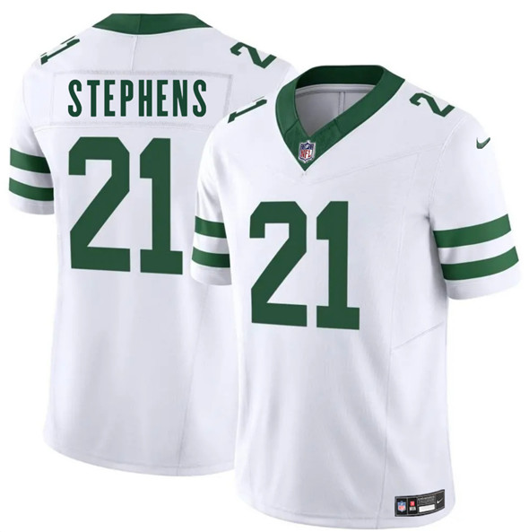 New York Jets #21 Brandon Stephens White 2025 F.U.S.E. Vapor Untouchable Limited Football Stitched Jersey