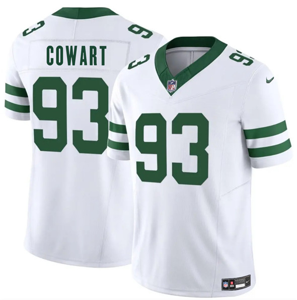 New York Jets #93 Byron Cowart White 2025 F.U.S.E. Vapor Untouchable Limited Football Stitched Jersey
