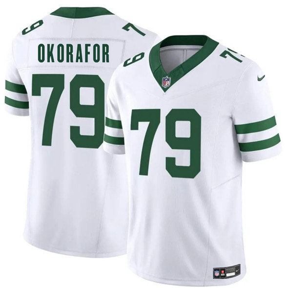 New York Jets #79 Chukwuma Okorafor White 2025 F.U.S.E. Vapor Untouchable Limited Football Stitched Jersey