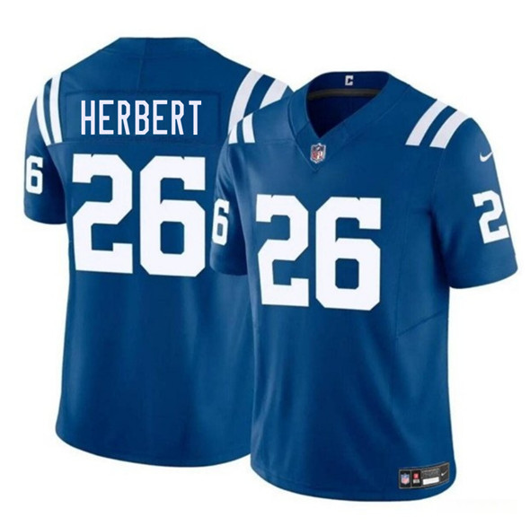 Indianapolis Colts #26 Khalil Herbert Blue 2025 F.U.S.E. Vapor Limited Football Stitched Jersey
