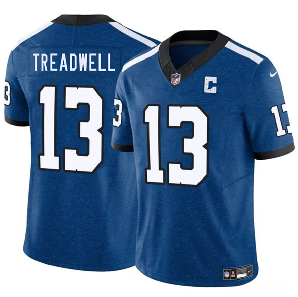 Indianapolis Colts #13 Laquon Treadwell Blue 2025 F.U.S.E. Throwback Vapor Limited Football Stitched Jersey