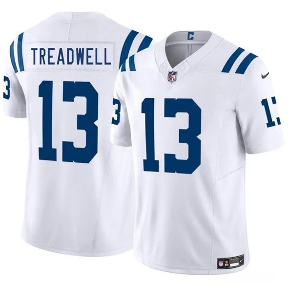 Indianapolis Colts #13 Laquon Treadwell White 2025 F.U.S.E. Vapor Limited Football Stitched Jersey