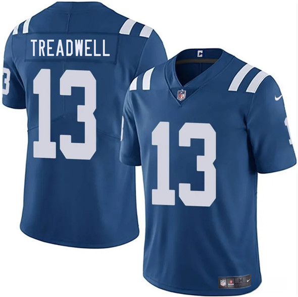 Indianapolis Colts #13 Laquon Treadwell Blue 2025 Vapor Limited Football Stitched Jersey