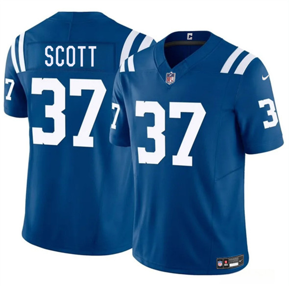 Indianapolis Colts #37 Daniel Scott Blue 2025 F.U.S.E. Vapor Limited Football Stitched Jersey Indianapolis Colts #37 Daniel Scott Blue 2025 F.U.S.E. Vapor Limited Football Stitched Jersey