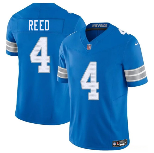 Detroit Lions #4 D.J. Reed Blue 2025 F.U.S.E. Vapor Limited Football Stitched Jersey