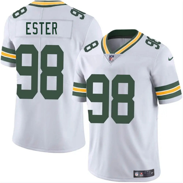Green Bay Packers #98 James Ester White 2025 Vapor Untouchable Limited Football Stitched Jersey