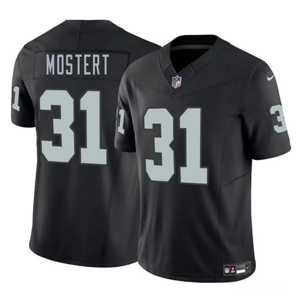 Las Vegas Raiders #31 Raheem Mostert Black 2025 F.U.S.E. Vapor Football Stitched Jersey