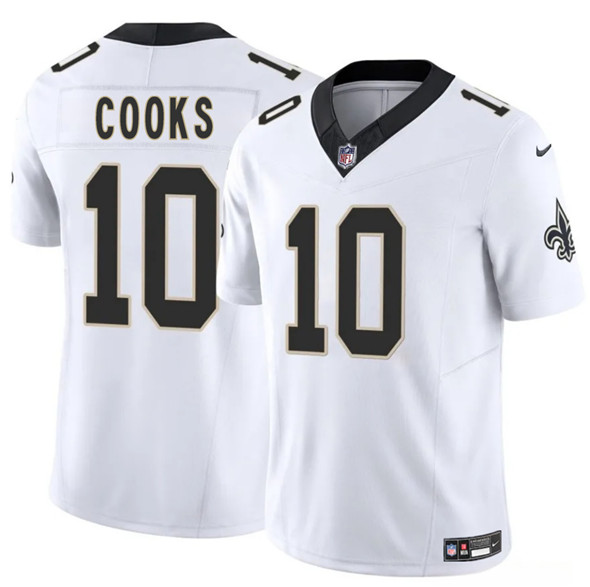New Orleans Saints #10 Brandin Cooks White 2025 F.U.S.E Vapor Limited Football Stitched Jersey