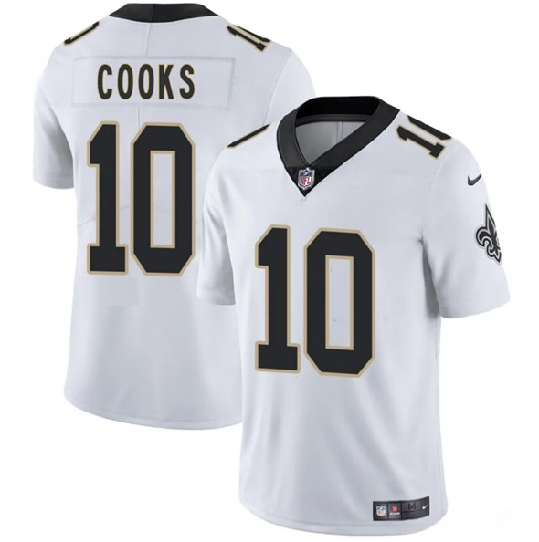 New Orleans Saints #10 Brandin Cooks White 2025 Vapor Limited Football Stitched Jersey