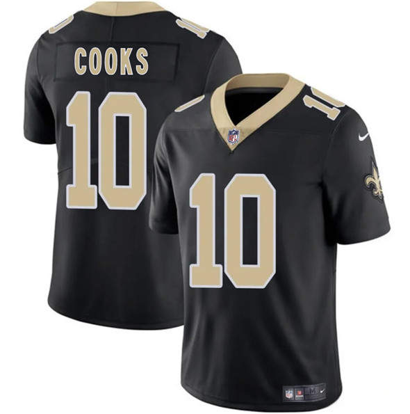 New Orleans Saints #10 Brandin Cooks Black 2025 Vapor Limited Football Stitched Jersey