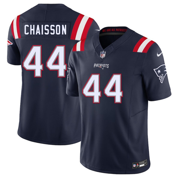 New England Patriots #44 K'Lavon Chaisson Navy 2025 F.U.S.E. Vapor Limited Football Stitched Jersey