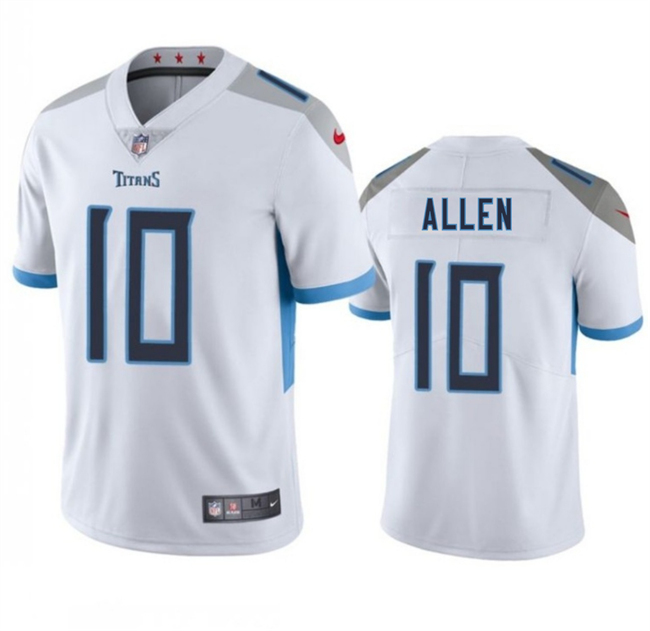 Tennessee Titans #10 Brandon Allen White 2025 Vapor Untouchable Football Stitched Jersey