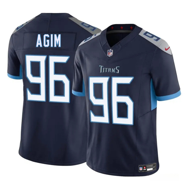 Tennessee Titans #96 McTelvin Agim Navy 2025 F.U.S.E. Vapor Limited Football Stitched Jersey