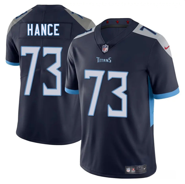 Tennessee Titans #73 Blake Hance Navy 2025 Vapor Limited Football Stitched Jersey