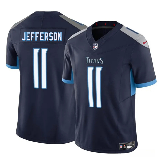 Tennessee Titans #11 Van Jefferson Navy 2025 F.U.S.E. Vapor Limited Football Stitched Jersey