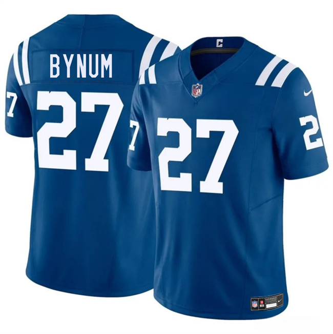 Indianapolis Colts #27 Cam Bynuml Blue 2025 F.U.S.E. Vapor Limited Football Stitched Jersey