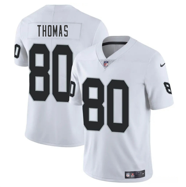 Las Vegas Raiders #80 Ian Thomas White 2025 Vapor Football Stitched Jersey