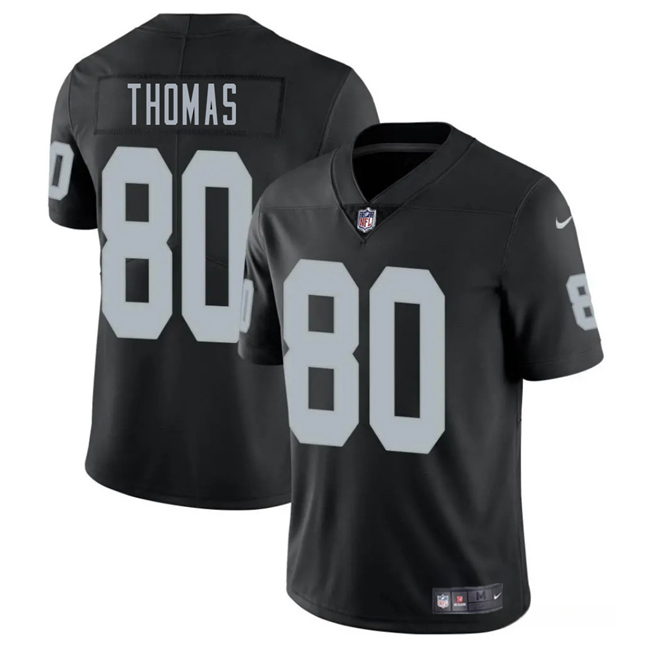 Las Vegas Raiders #80 Ian Thomas Black 2025 Vapor Football Stitched Jersey