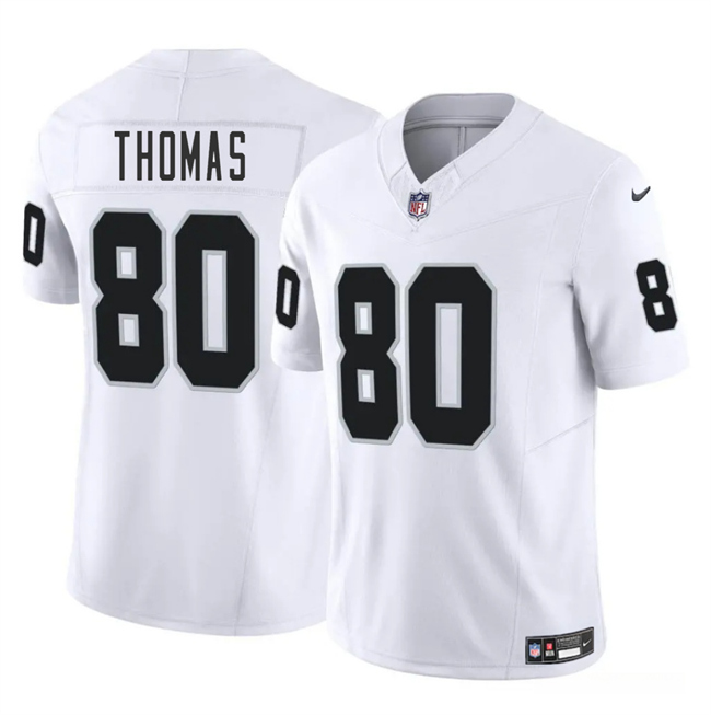 Las Vegas Raiders #80 Ian Thomas White 2025 F.U.S.E. Vapor Football Stitched Jersey