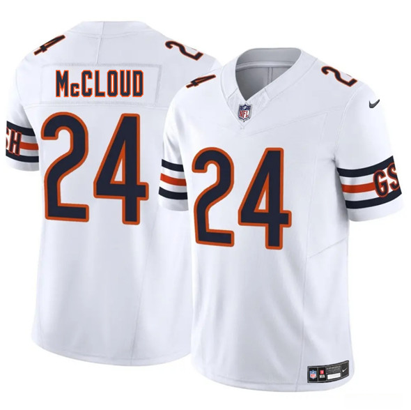 Chicago Bears #24 Nick McCloud White 2025 F.U.S.E. Vapor Untouchable Limited Football Stitched Jersey Chicago Bears #24 Nick McCloud White 2025 F.U.S.E. Vapor Untouchable Limited Football Stitched Jersey