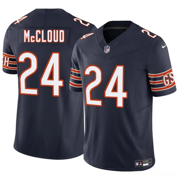 Chicago Bears #24 Nick McCloud Navy 2025 F.U.S.E. Vapor Untouchable Limited Football Stitched Jersey Chicago Bears #24 Nick McCloud Navy 2025 F.U.S.E. Vapor Untouchable Limited Football Stitched Jersey