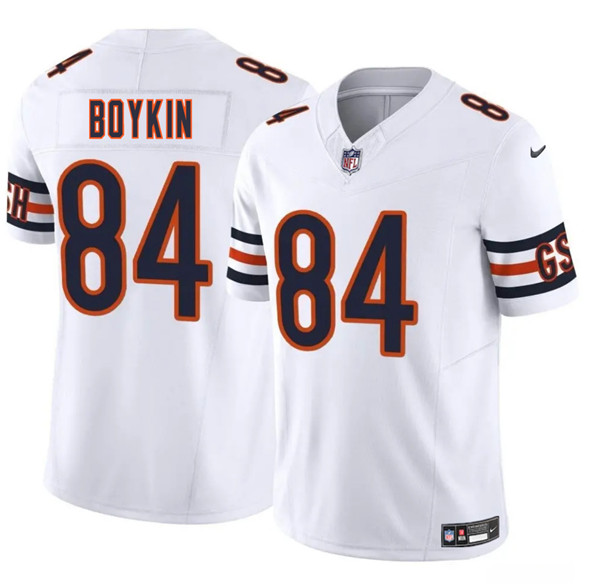 Chicago Bears #84 Miles Boykin White 2025 F.U.S.E. Vapor Untouchable Limited Football Stitched Jersey