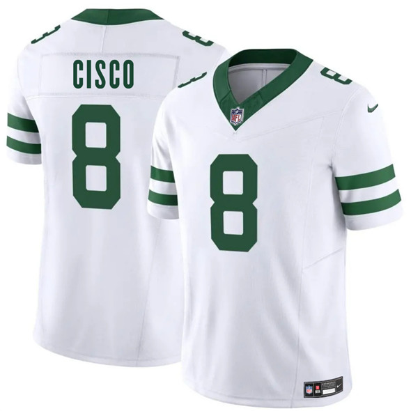 New York Jets #8 Andre Cisco White 2025 F.U.S.E. Vapor Untouchable Limited Football Stitched Jersey