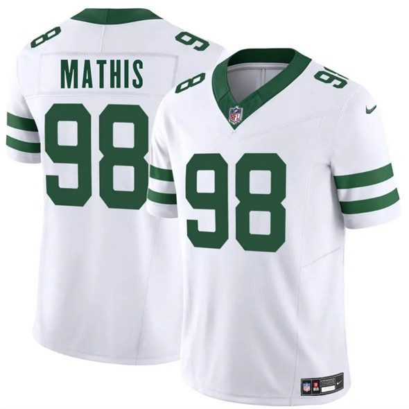 New York Jets #98 Phidarian Mathis White 2025 F.U.S.E. Vapor Untouchable Limited Football Stitched Jersey