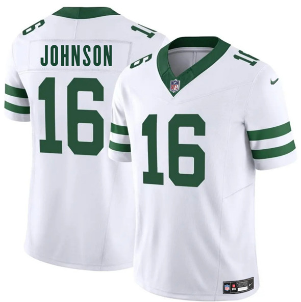 New York Jets #16 Tyler Johnson White 2025 F.U.S.E. Vapor Untouchable Limited Football Stitched Jersey