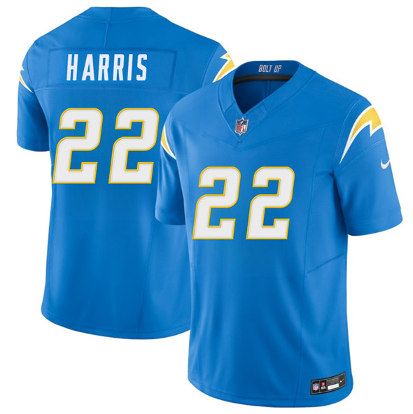 Los Angeles Chargers #22 Najee Harris Blue 2025 F.U.S.E. Vapor Limited Football Stitched Jersey