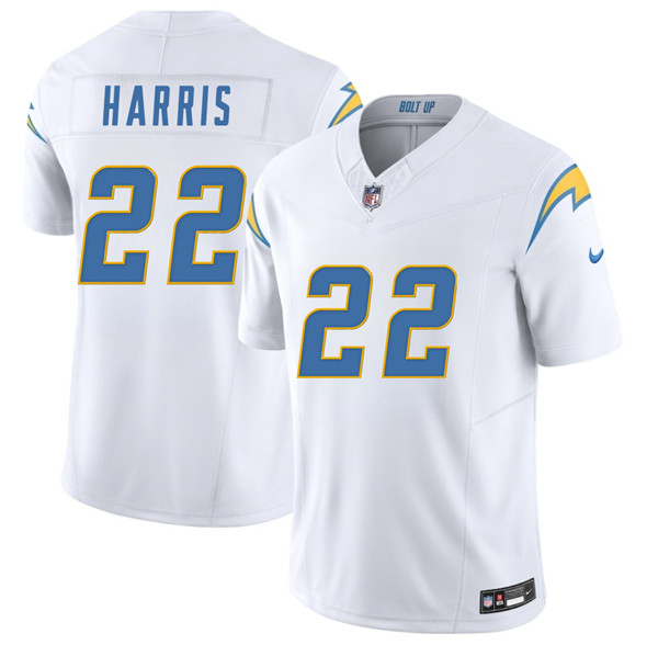 Los Angeles Chargers #22 Najee Harris White 2025 F.U.S.E. Vapor Limited Football Stitched Jersey